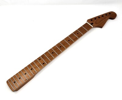 Brio Nitro Satin Roasted Maple S-Style Neck w/Walnut Truss Rod Plug