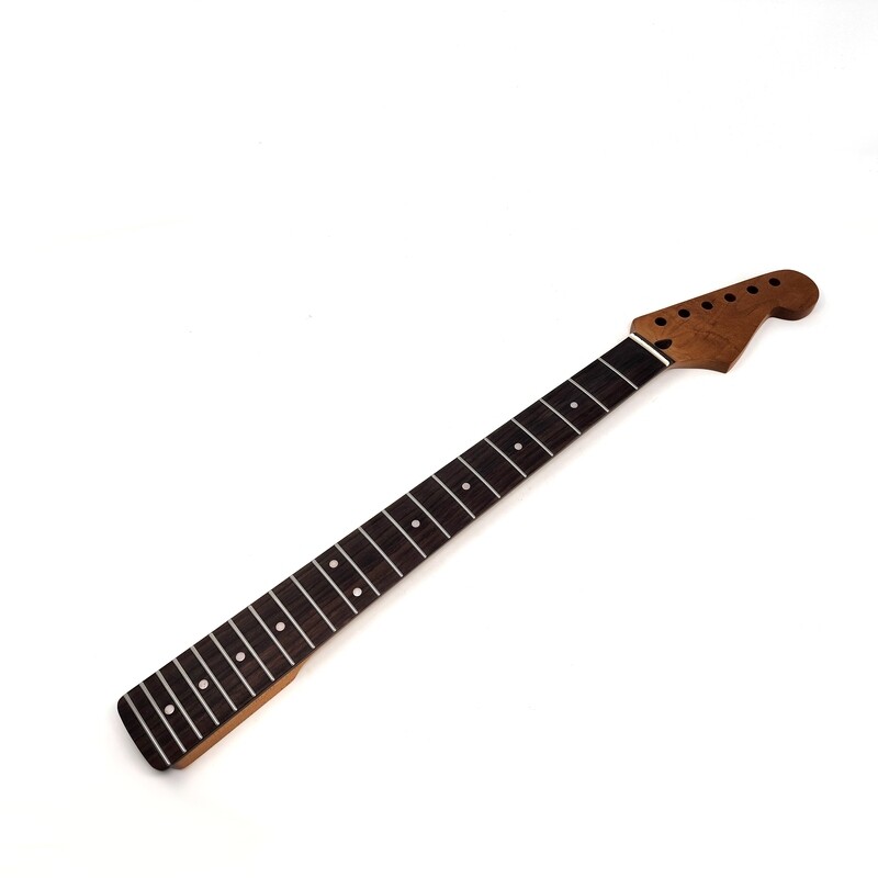 Brio Nitro Satin Roasted Maple-Rosewood S-Style Neck w/Walnut Truss Rod Plug