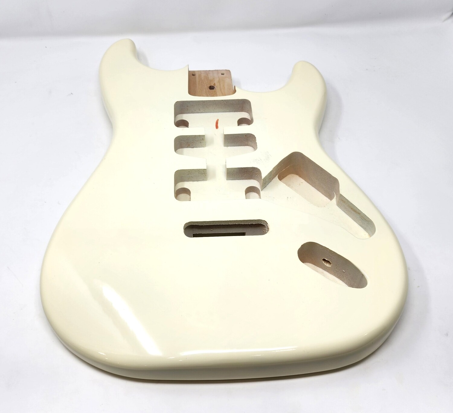 Brio HSH S-Style Body made for 57mm Wide (Charvel) Neck - Vintage White Gloss
