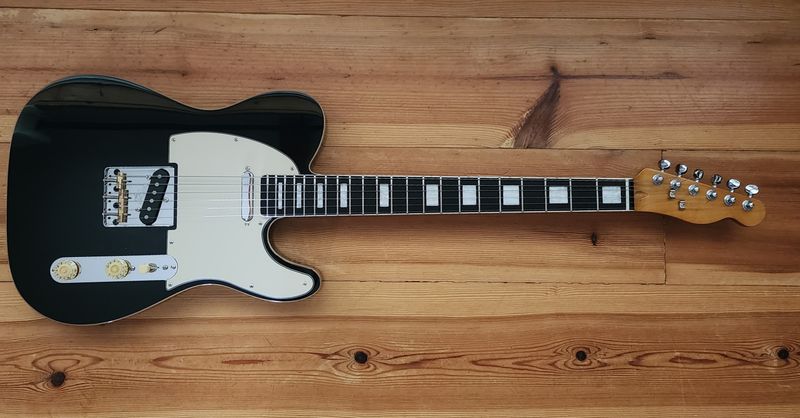 SOLD Partscaster T-Style Smuggler 2024 - Black Gloss - SOLD