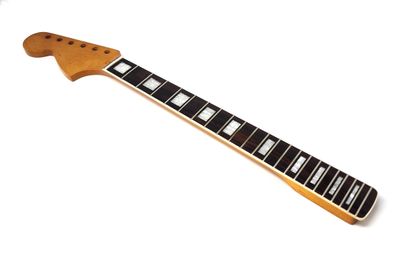 Brio Left Handed Binded Maple Rosewood Fingerboard S-Style Neck w Block Inlays - Poly