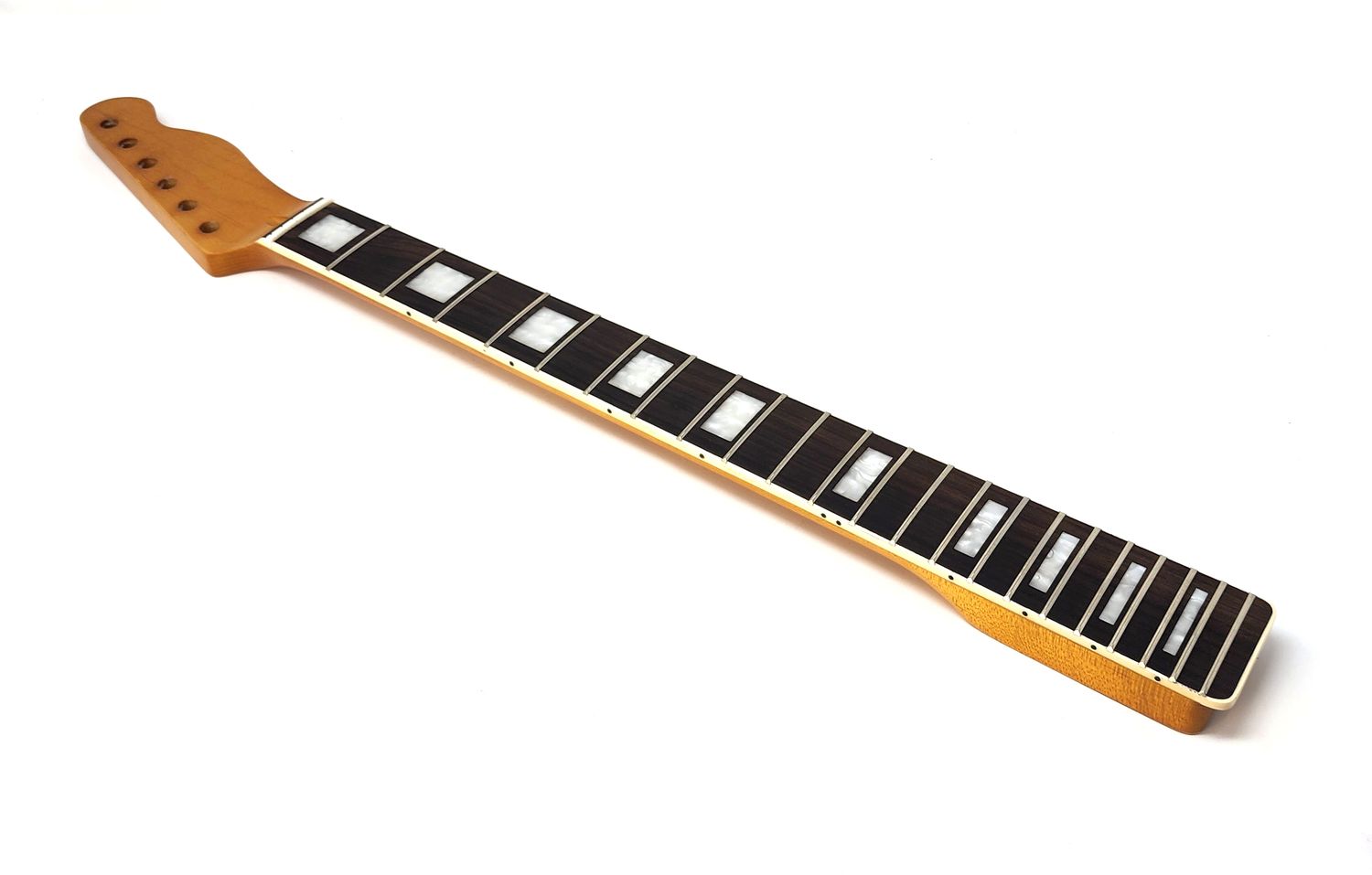 Left Handed Brio Binded Maple Rosewood Fingerboard T-Style Neck w Block Inlays