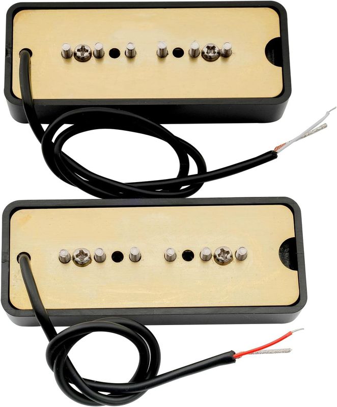 Brio P90 Soap Bar Alnico 5 Black Set