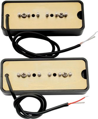Brio P90 Soap Bar Alnico 5 Black Set