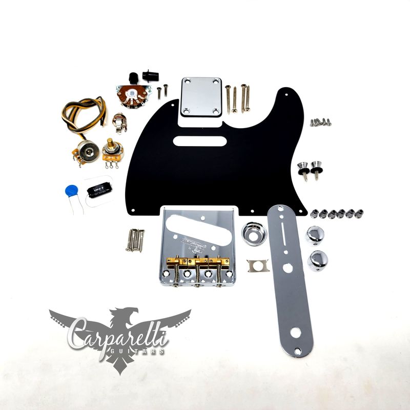 Carparelli Hardware Set for Tele (SET C) - Chrome, Black or Gold