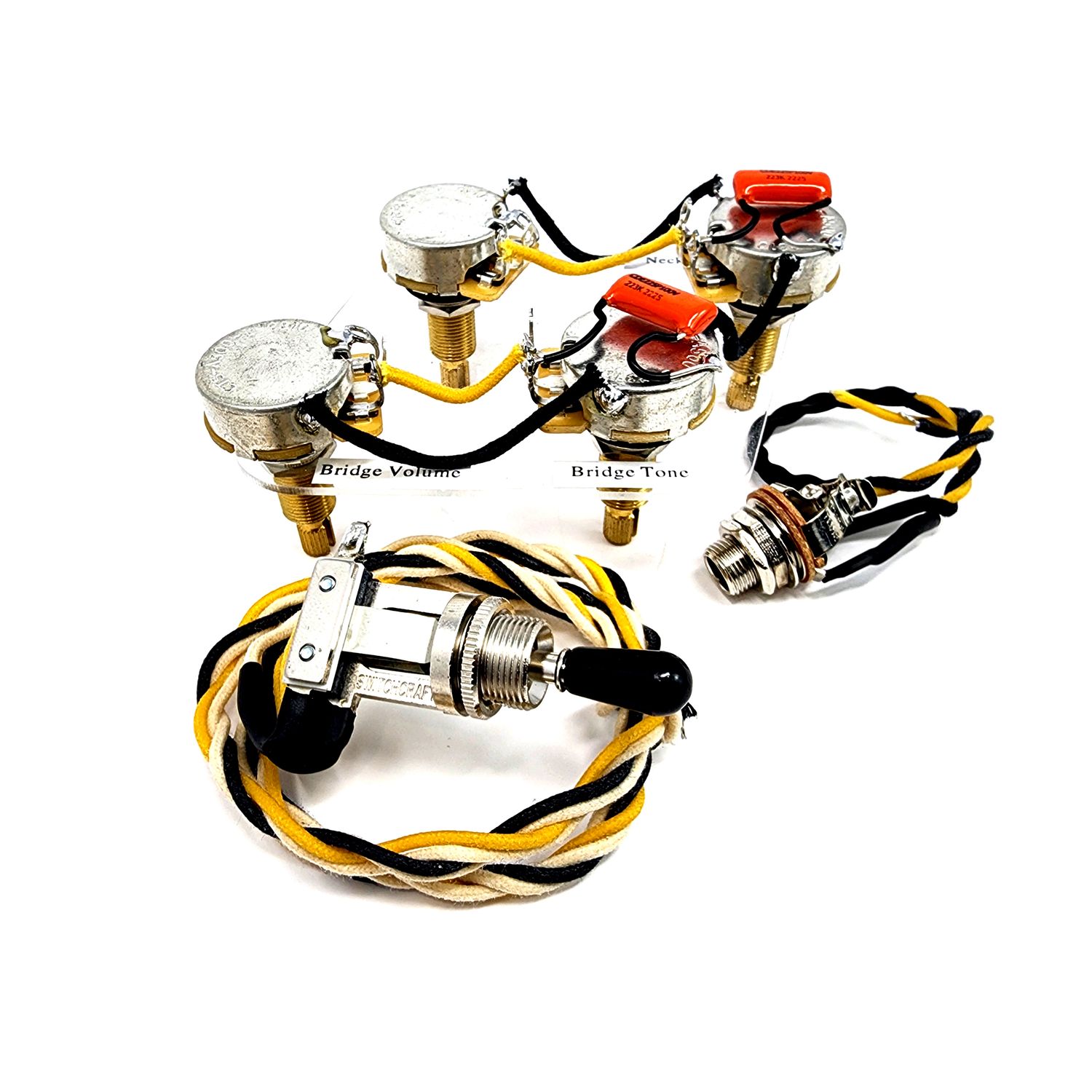 Gibson Les Paul Wiring Harness 50&#39;s Wiring Custom SD - Orange Drop .022