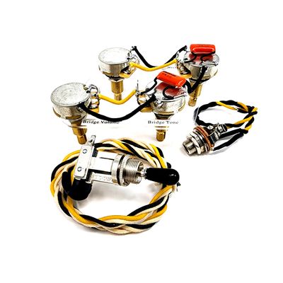 Gibson Les Paul Wiring Harness 50&#39;s Wiring Custom SD - Orange Drop .022