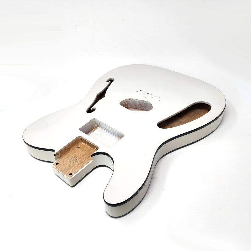 LEFT-HAND 69 T-Style Thinline Double Bound Alder Semi-Hollow H/S White
