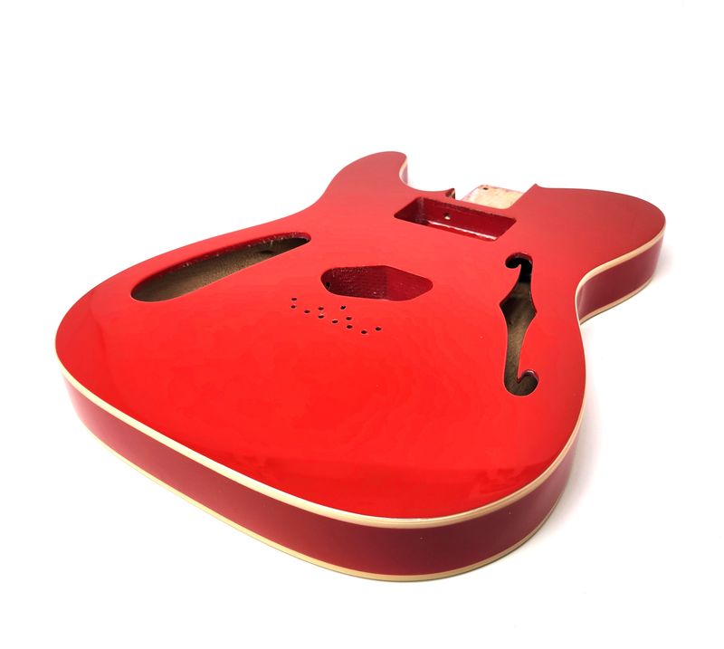 LEFT-HAND 69 T-Style Thinline Double Bound Alder Semi-Hollow H/S Fiesta Red