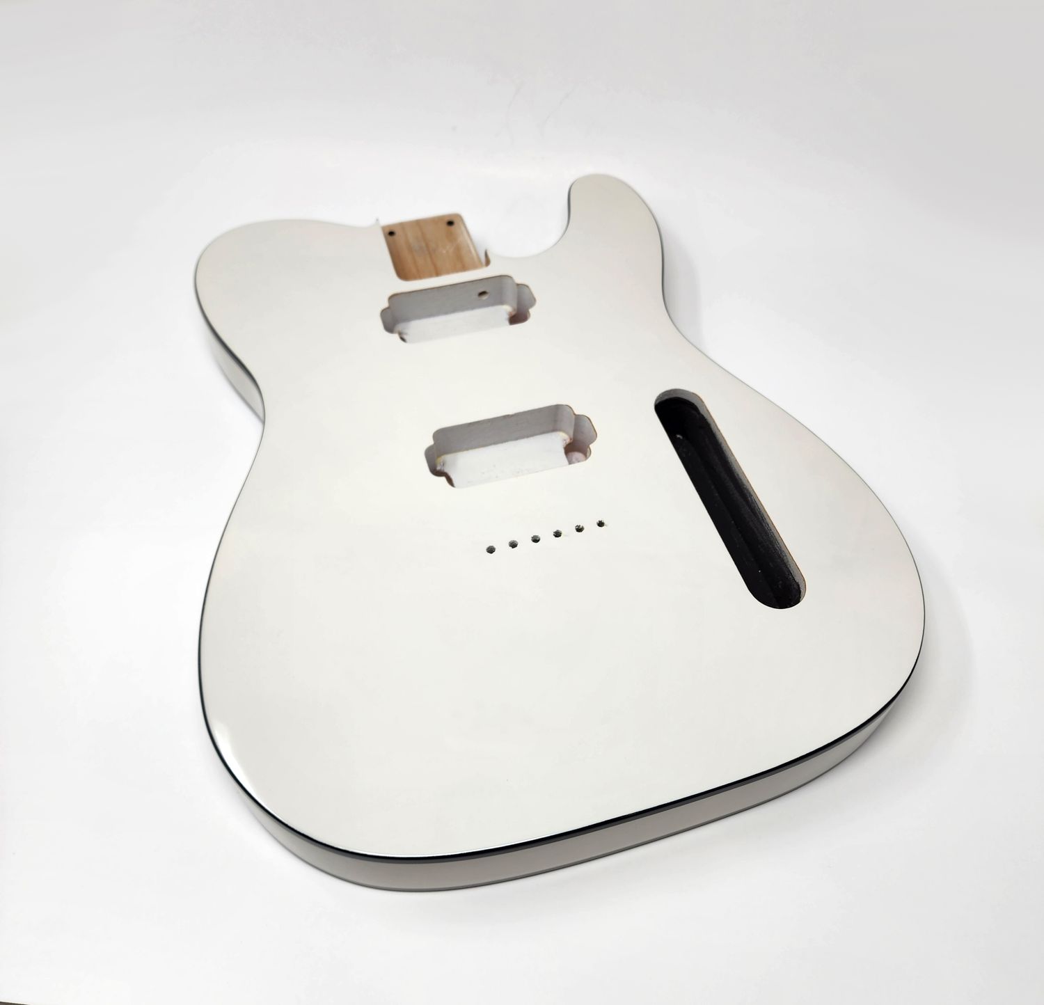 T-Style 2 Pc Alder Double bound H/H White Gloss