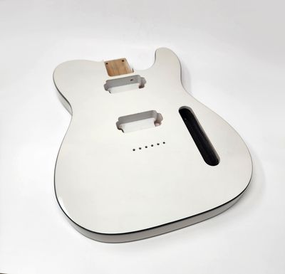 T-Style 2 Pc Alder Double bound H/H White Gloss