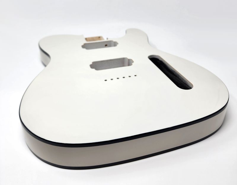 T-Style 2 Pc Alder Double bound H/H White Gloss