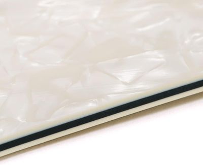Brio 11 Hole Thinline 69 Pickguard Parchment Pearloid. ( Aged White )