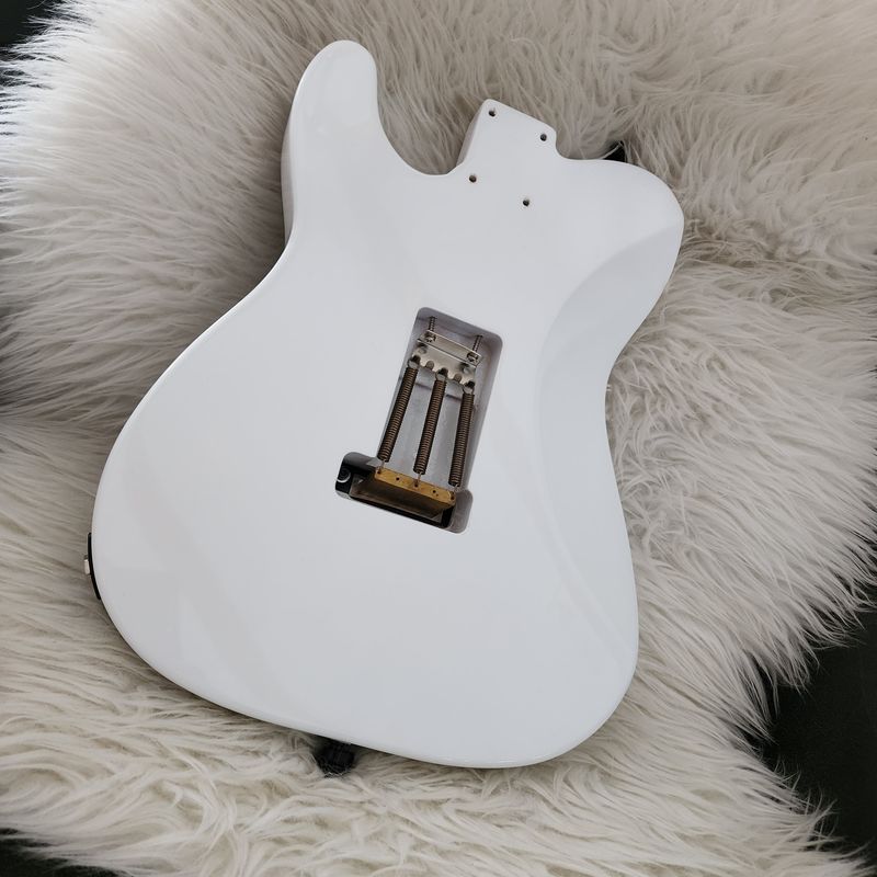 Carparelli T-Style, Alder Body, Belly Cut, Brent Mason Wiring, Graphtech Floyd Rose - White