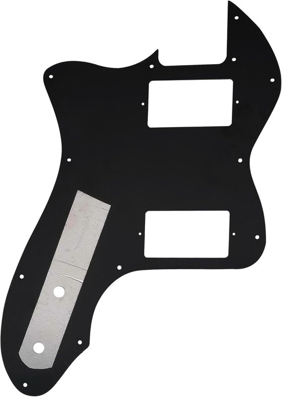 Brio Tele Thinline, HH Pickguard 12 Holes, USA/Mexico Fender 72. 3 Ply Black