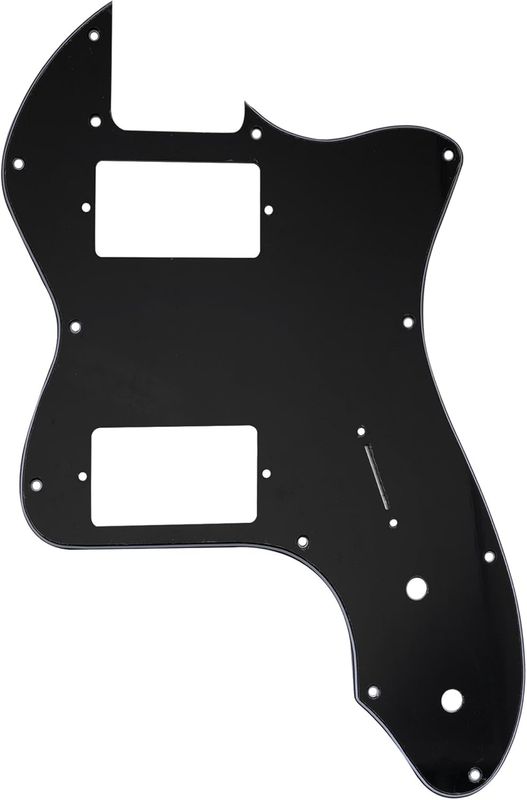 Brio Tele Thinline, HH Pickguard 12 Holes, USA/Mexico Fender 72. 3 Ply Black