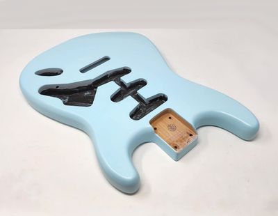 Brio S-Style Body, Nitro Satin, 2pc Alder Sonic Blue
