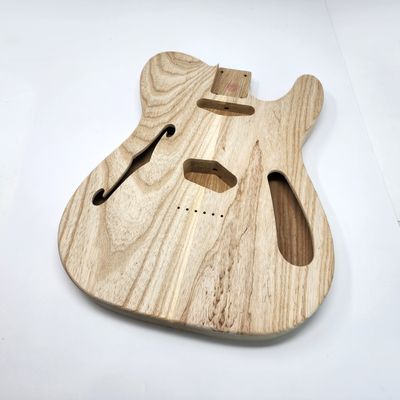 Brio 2 piece Roasted Swamp Ash Body &quot;Thinline&quot; T-Style Unfinished