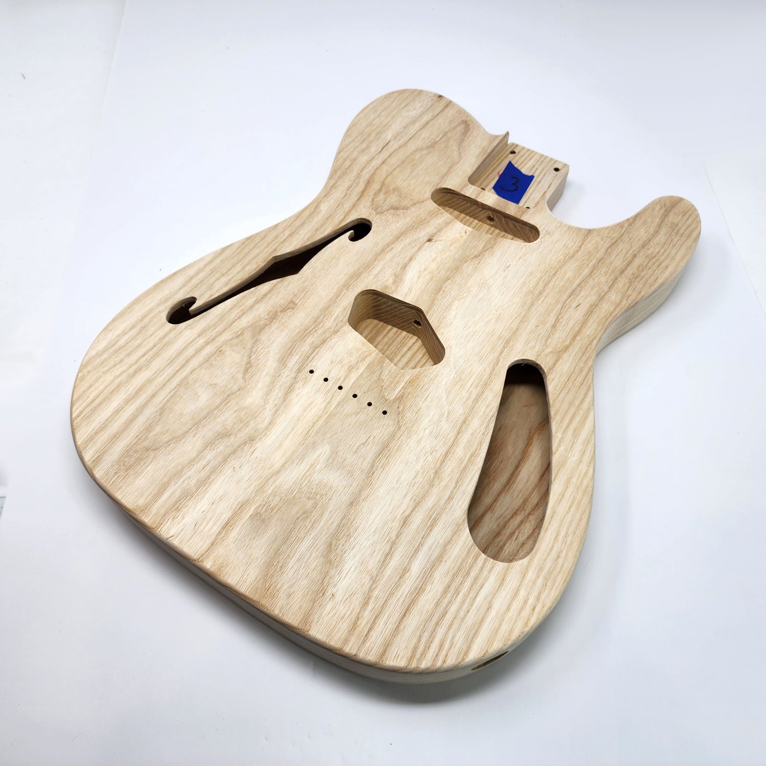 Brio 2 piece Roasted Swamp Ash Body &quot;Thinline&quot; T-Style Unfinished