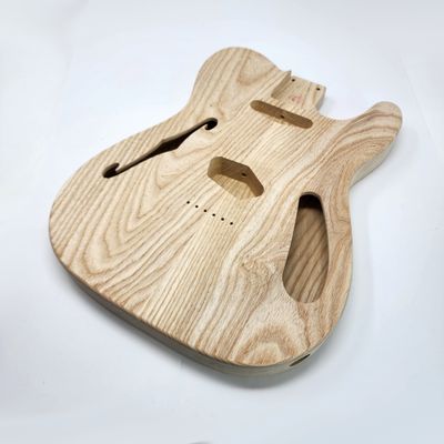 Brio 2 piece Roasted Swamp Ash Body &quot;Thinline&quot; T-Style Unfinished