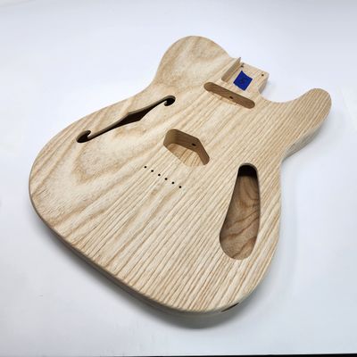 Brio 2 piece Roasted Swamp Ash Body &quot;Thinline&quot; T-Style Unfinished