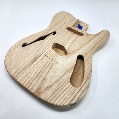 Brio 2 piece Roasted Swamp Ash Body &quot;Thinline&quot; T-Style Unfinished