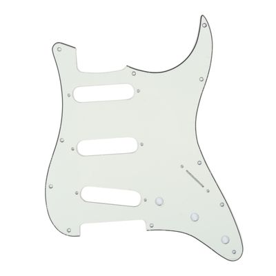 Brio SSS Strat® Pickguard 11 Holes 3 Ply Aged White