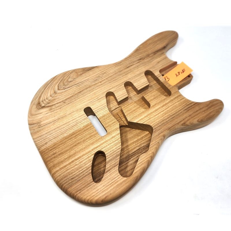 Brio Highly Figured S-Style, Roasted 2 Pc Louisiana Swamp Ash Unfinished 3.8lbs