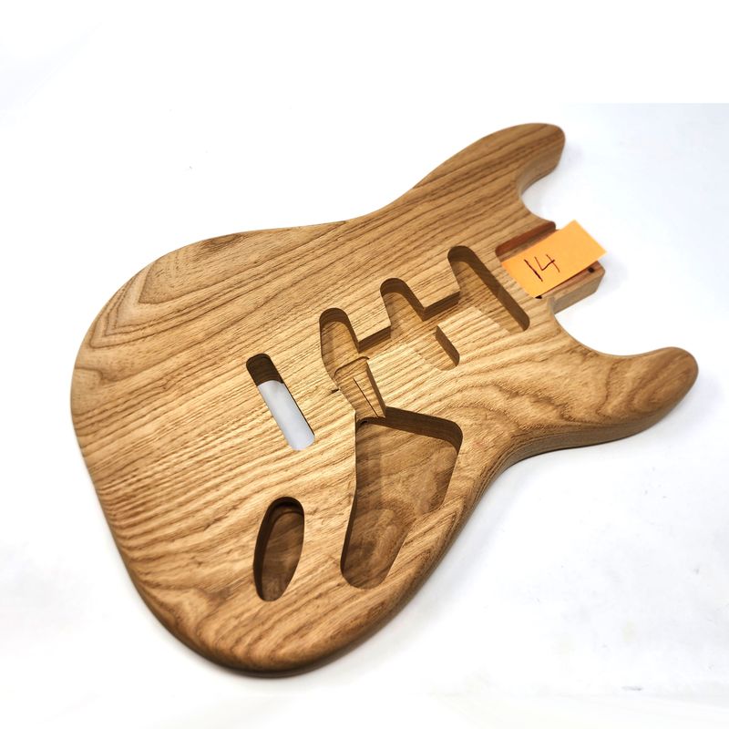 Brio Highly Figured S-Style, Roasted 2 Pc Louisiana Swamp Ash Unfinished 3.9lbs