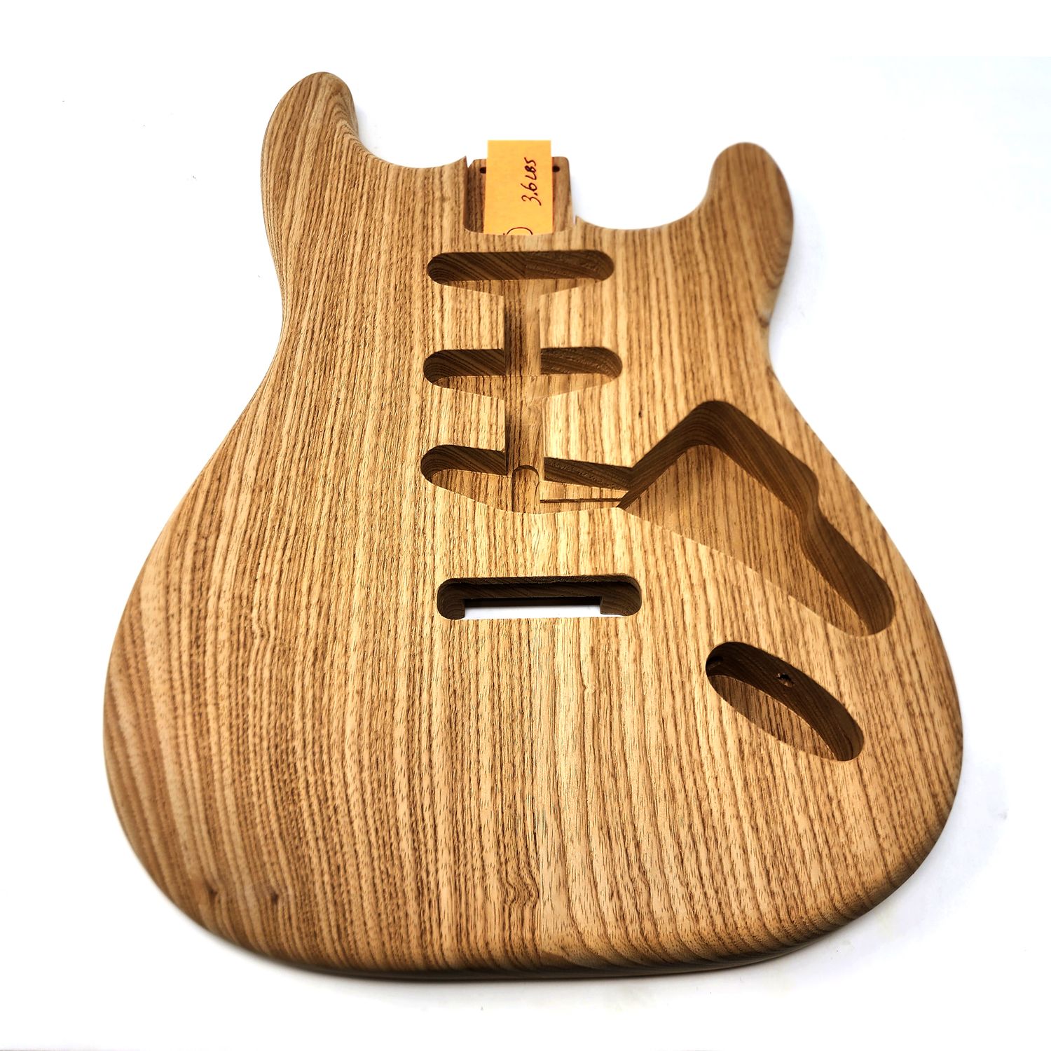 Brio Highly Figured S-Style, Roasted 2 Pc Swamp Ash Unfinished 3.6lbs