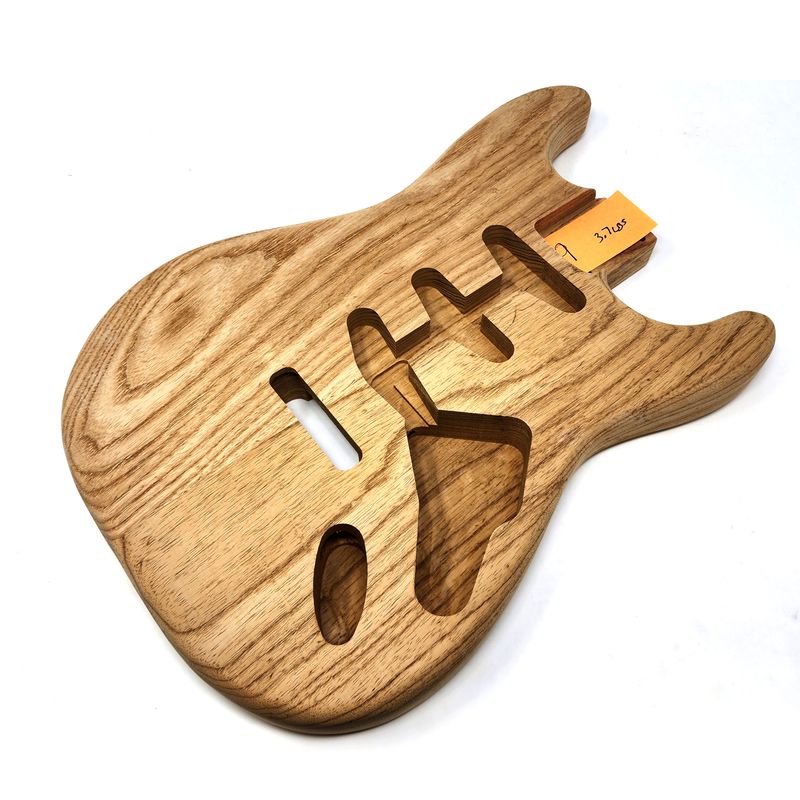 Brio Highly Figured S-Style, Roasted 2 Pc Swamp Ash Unfinished 3.7lbs