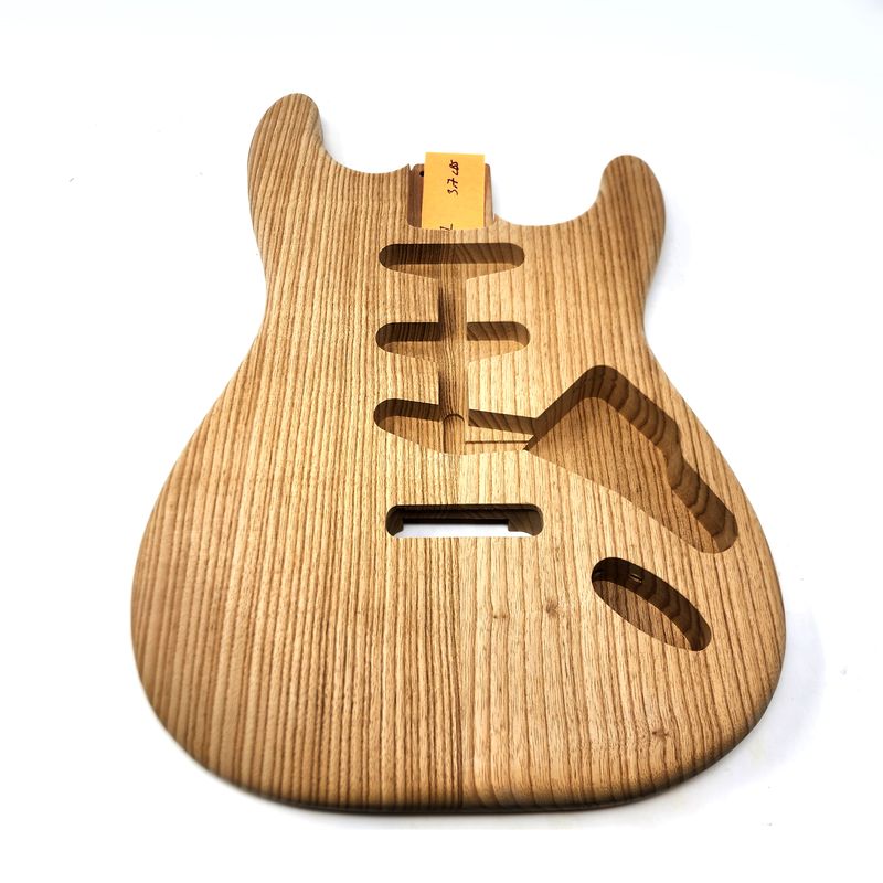 Brio Highly Figured S-Style, Roasted 2 Pc Swamp Ash Unfinished 3.7lbs