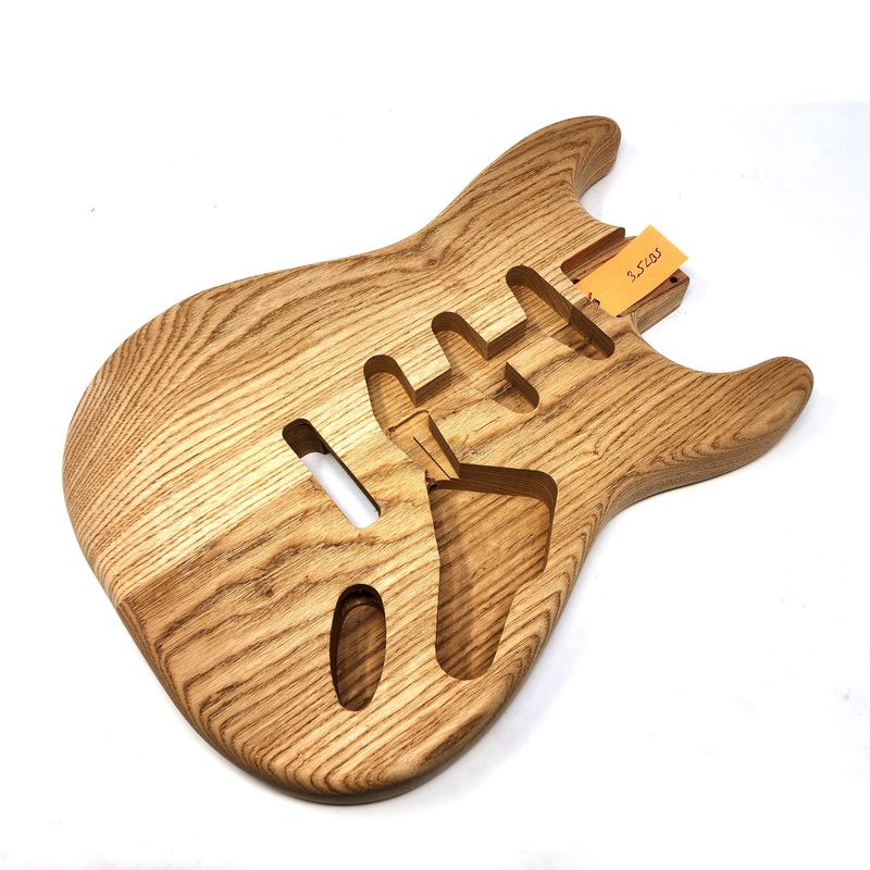 Brio Highly Figured S-Style, Roasted 2 Pc Swamp Ash Unfinished 3.5lbs