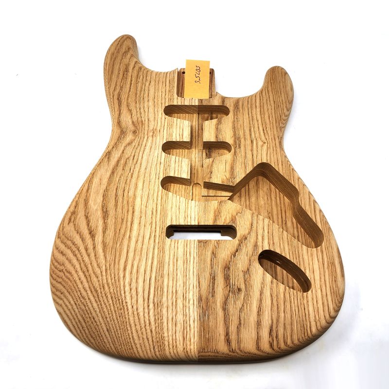 Brio Highly Figured S-Style, Roasted 2 Pc Swamp Ash Unfinished 3.5lbs