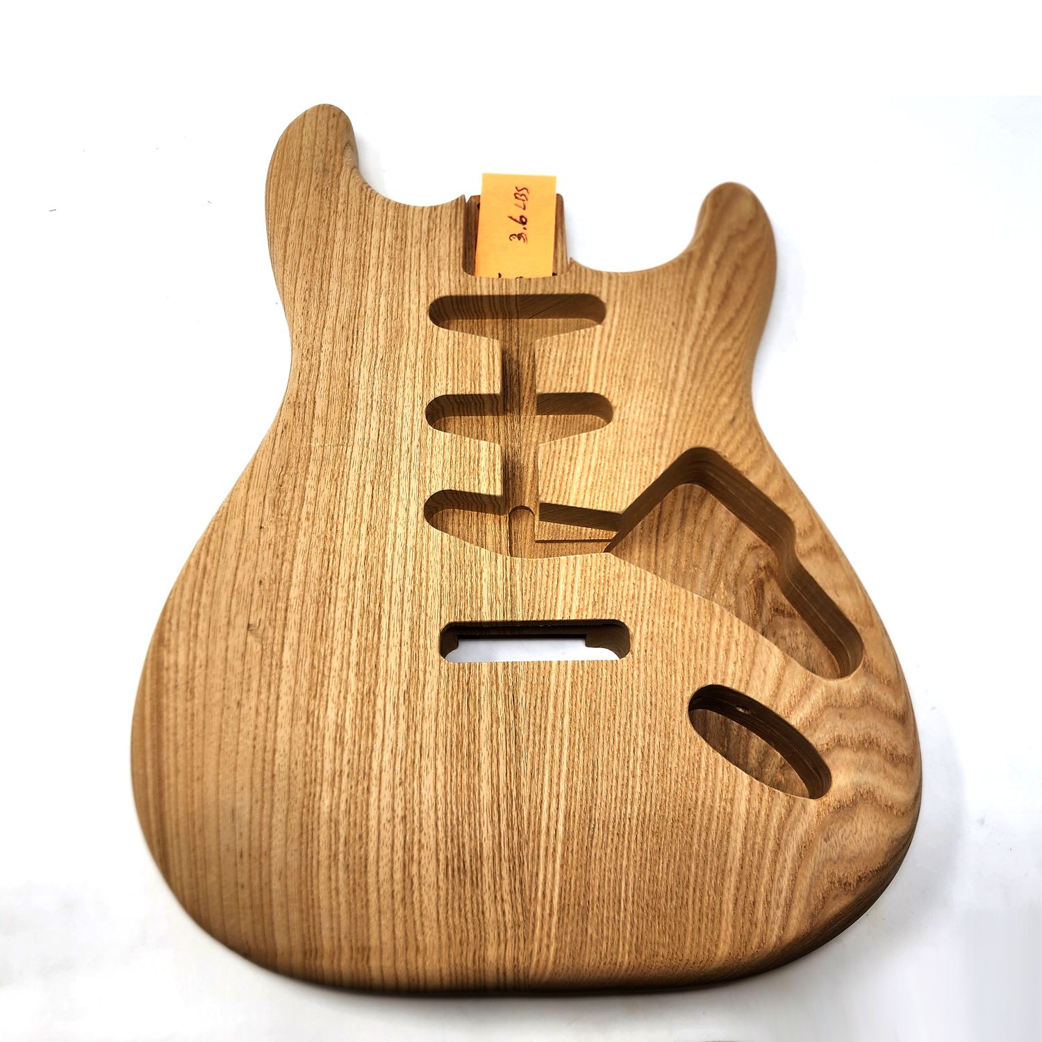 Brio Highly Figured S-Style, Roasted 2 Pc Swamp Ash Unfinished 3.6lbs