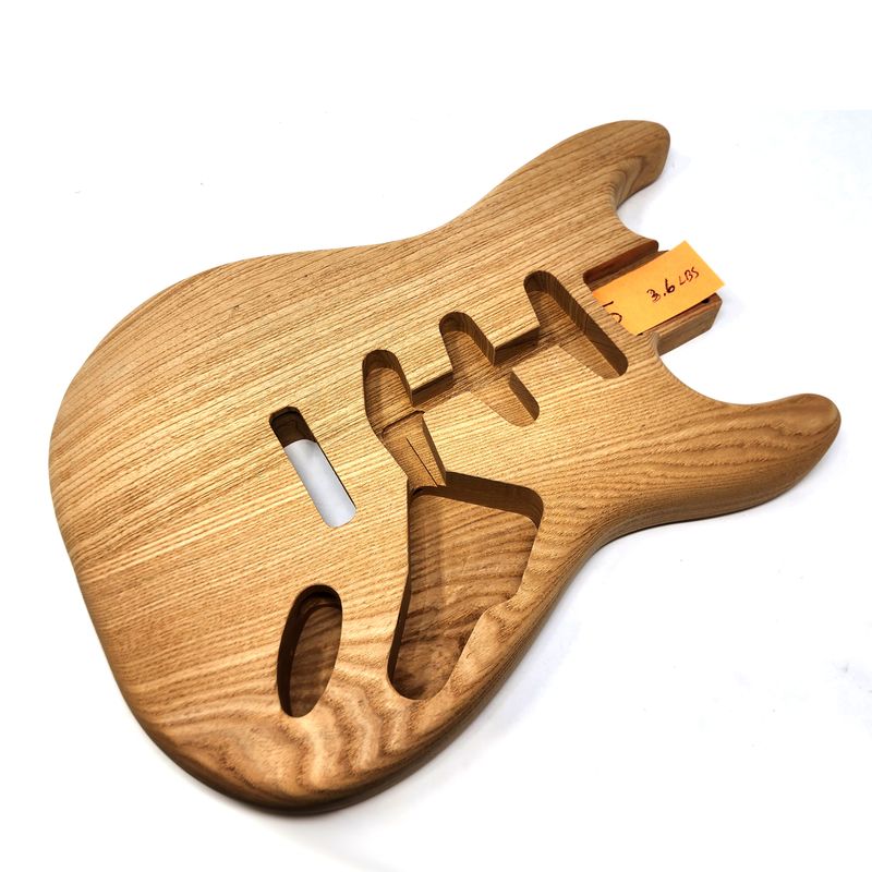 Brio Highly Figured S-Style, Roasted 2 Pc Swamp Ash Unfinished 3.6lbs