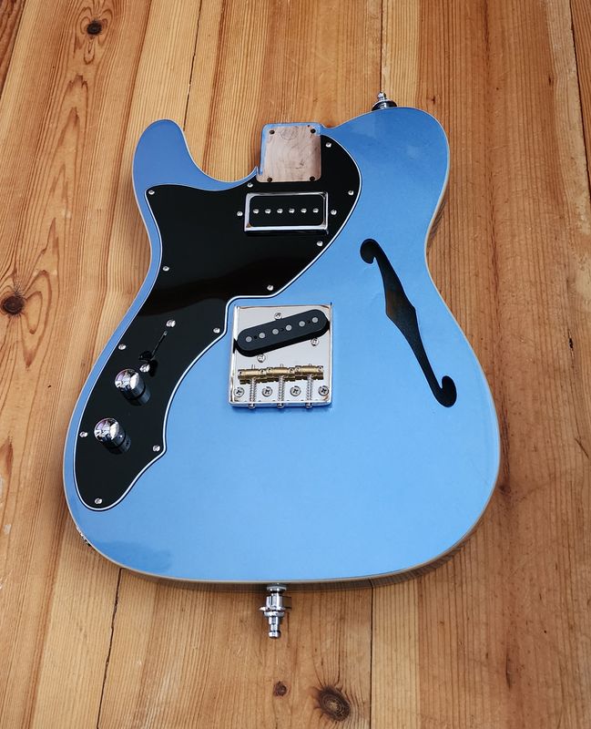 LEFT HANDED  Brio Pre-Loaded 69 T-Style Thinline SS Lake Folklore Blue
