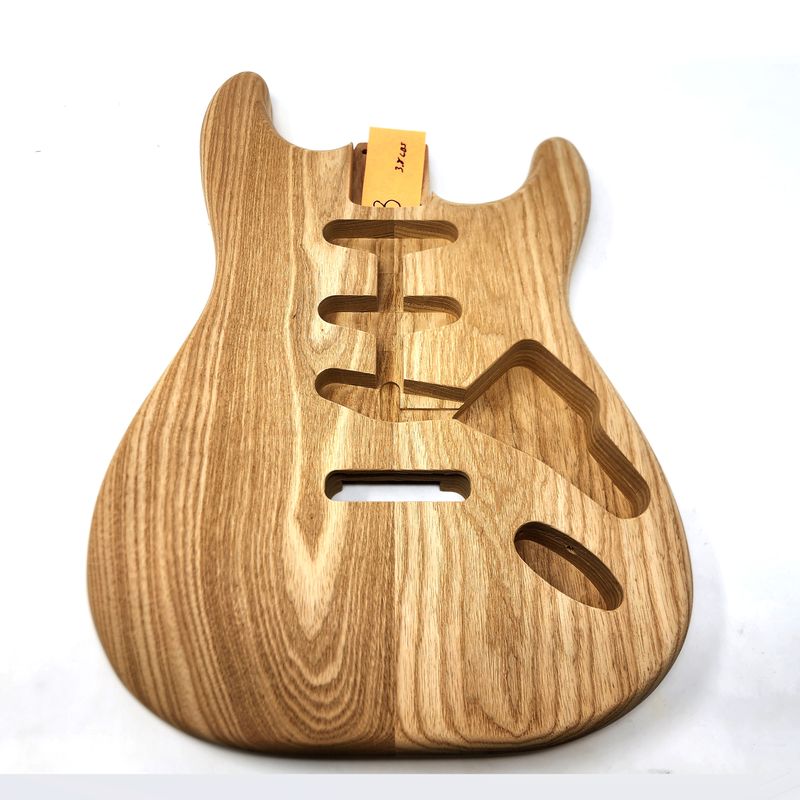 Brio Highly Figured S-Style, Roasted 2 Pc Swamp Ash Unfinished 3.8lbs
