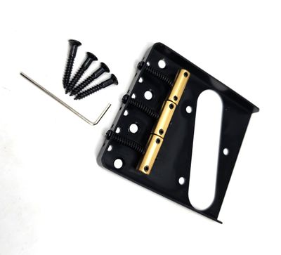Brio Left Handed Tele Vintage 3 Saddle Bridge Black
