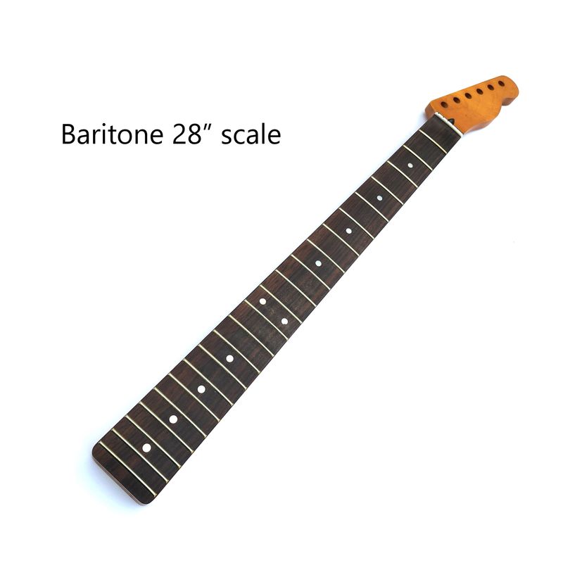 Baritone Conversion Neck for Telecaster – 28" Scale Length, 22 Frets, Indian Rosewood
