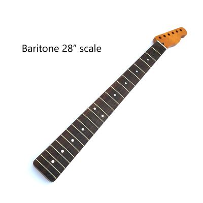 Baritone Conversion Neck for Telecaster – 28&quot; Scale Length, 22 Frets, Indian Rosewood