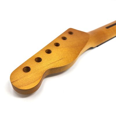Manico Per Chitarra Elettrica In Acero Roasted Flame - 22 Tasti, Tastiera In Palissandro