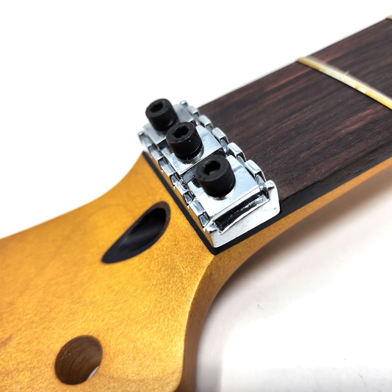 Floyd Rose Nut Locking Nut T-Style Guitar Neck Rosewood Neck 12" Radius 10  mm Holes 22 Frets Satin Finish