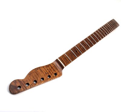 5A Highly Flamed T-Style Neck Roasted Maple– 25.5&quot; Scale Length