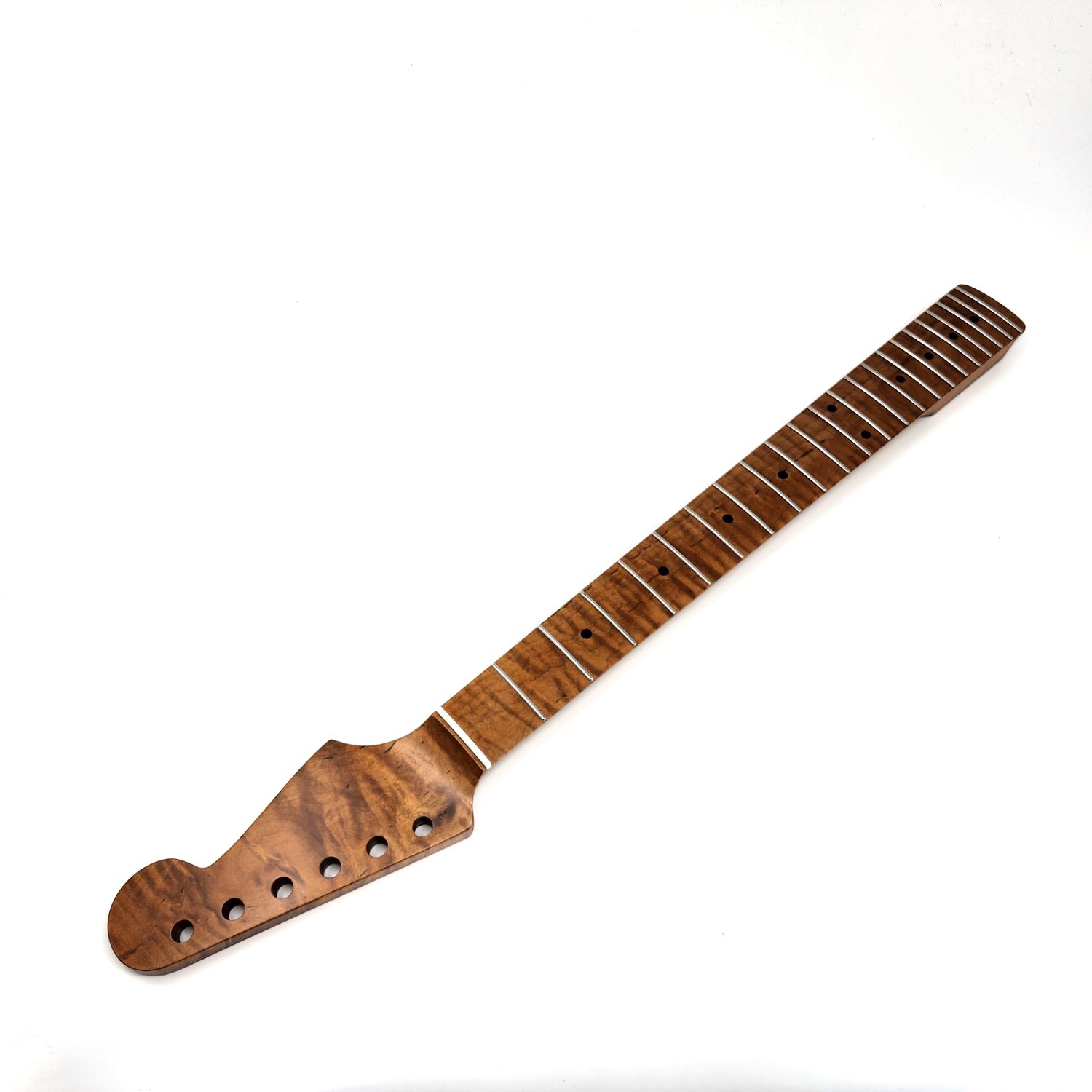5A Highly Flamed S-Style Neck Roasted Maple– 25.5&quot; Scale Length