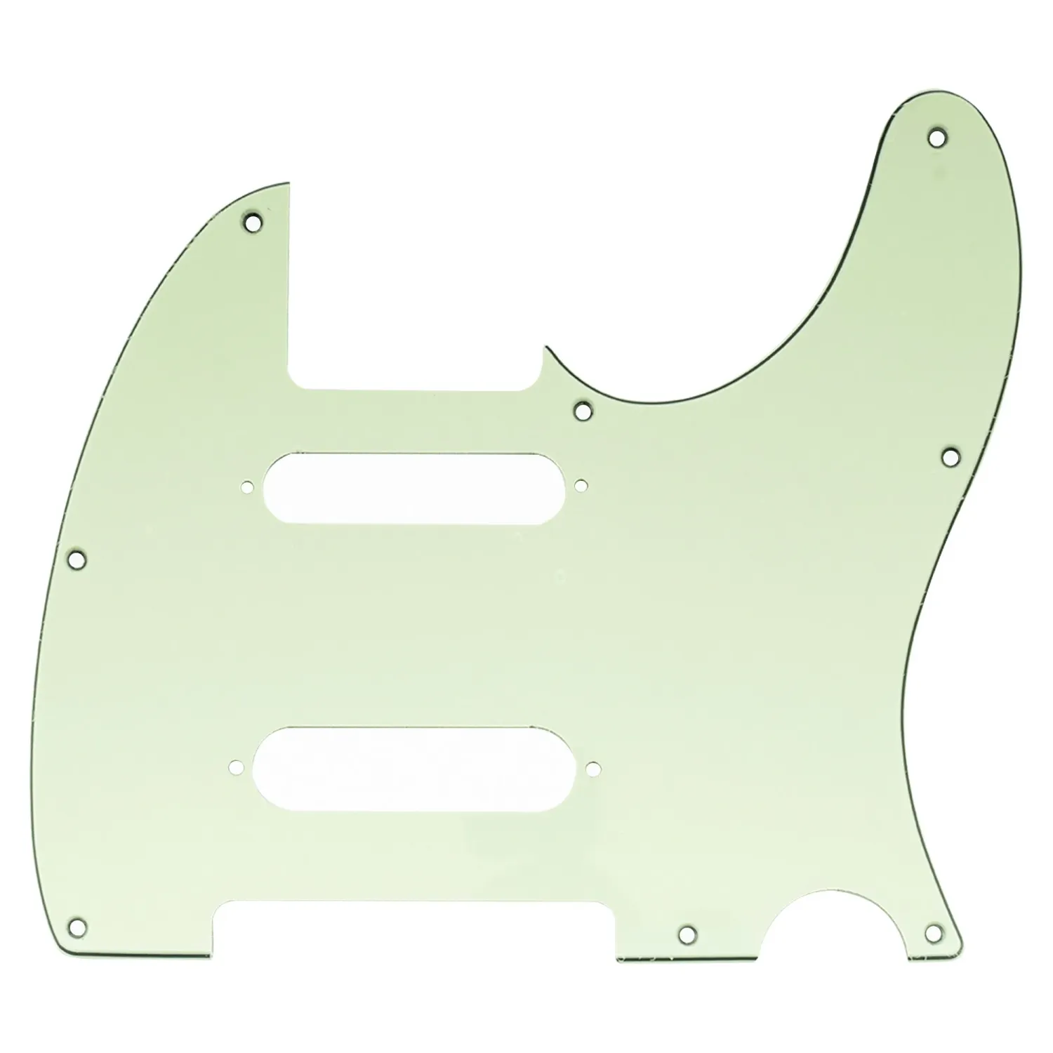 Nashville Deluxe Telecaster Style Pickguard- 8 Hole - 3 Ply Mint