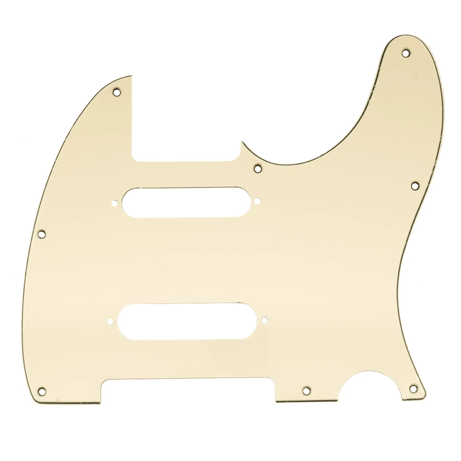 Nashville Deluxe Telecaster Style Pickguard- 8 Hole - 3 Ply Cream