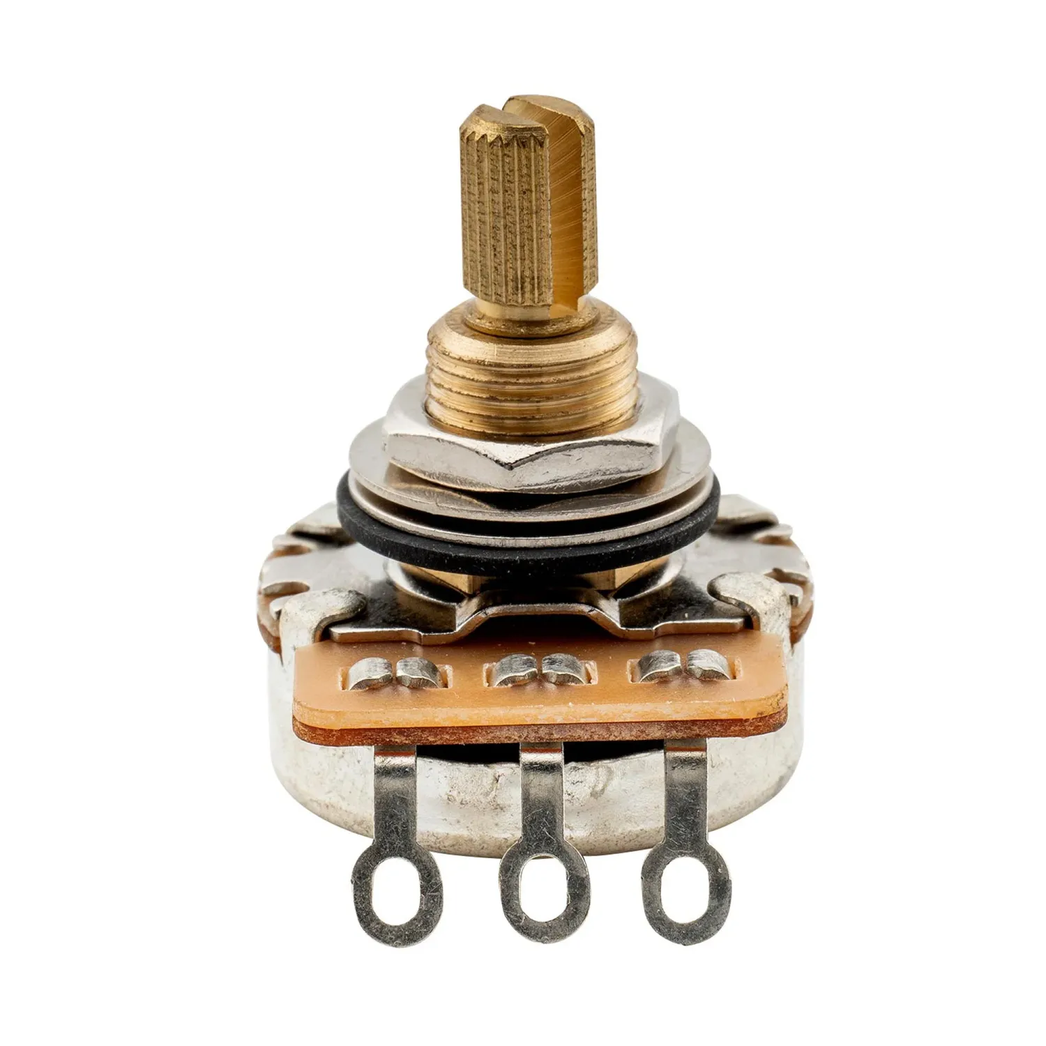 Pro HD A1M 1Meg Audio Taper Pots – Brass 3/8&quot; Split Shaft