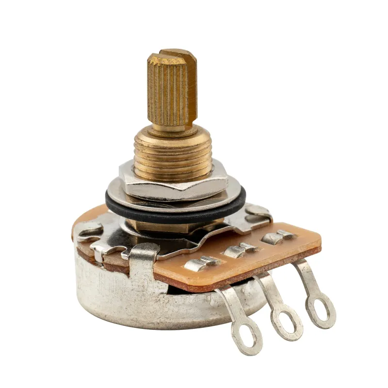 Pro HD A1M 1Meg Audio Taper Pots – Brass 3/8" Split Shaft