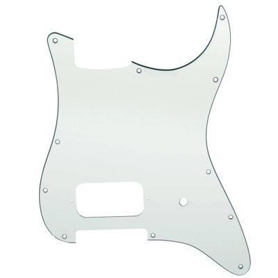 One Humbucker Guitar Pickguard For American/Mexican Fender Tom DeLonge Strat Style Aged White (Parchment)